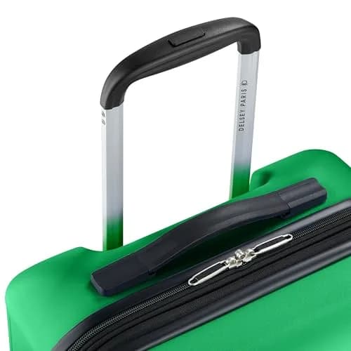 United Colors of Benetton Ribbed Hardside Expandable Luggage with Spinner Wheels, Green, Carry-On 20 Inch thumbnail 3