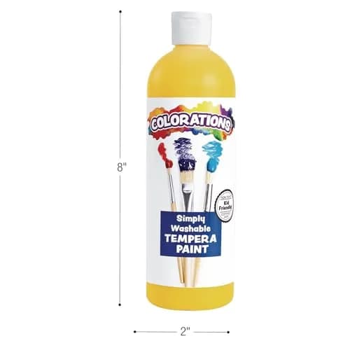 Colorations Paraben-Free Washable Tempera Paint Set, 19 Colors, Non-Toxic | Vibrant, Safe & Easy to Clean (70-120 chars) thumbnail 7
