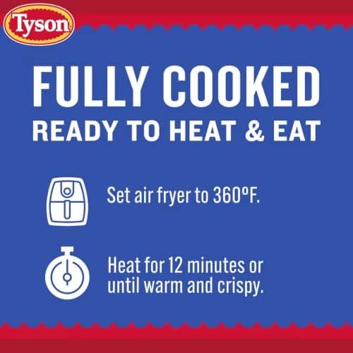 Tyson Smoked Crispy Chicken Wings 20 oz | Fully Cooked, All-Natural, Protein-Rich Snack thumbnail 6