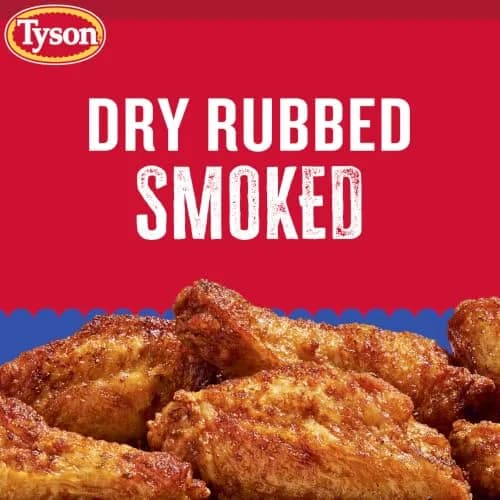 Tyson Smoked Crispy Chicken Wings 20 oz | Fully Cooked, All-Natural, Protein-Rich Snack thumbnail 7