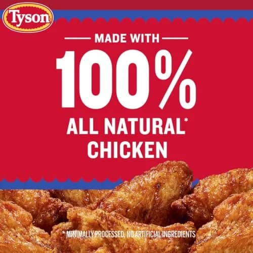 Tyson Smoked Crispy Chicken Wings 20 oz | Fully Cooked, All-Natural, Protein-Rich Snack thumbnail 3