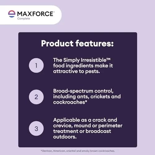 Envu Maxforce Complete Granular Insect Bait 8 oz | Colony Control for Indoor & Outdoor Use thumbnail 6
