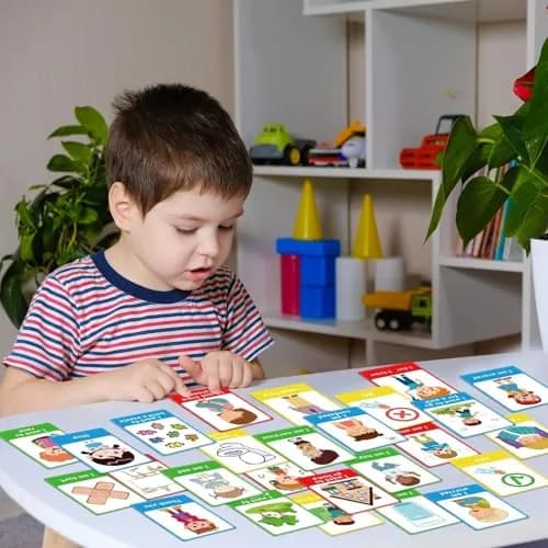 ZOIIWA Autism My Behaviour Communication Cards 90PCS | Visual Aid Language Learning Cue Cards for Speech Delay, Special Needs thumbnail 6