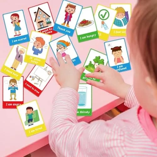 ZOIIWA Autism My Behaviour Communication Cards 90PCS | Visual Aid Language Learning Cue Cards for Speech Delay, Special Needs thumbnail 8