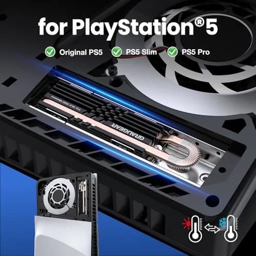 GRAUGEAR Heat Pipe Cooler for M.2 SSD 2280 | Copper & Aluminum Thermal Solution for High-Speed Gaming thumbnail 6