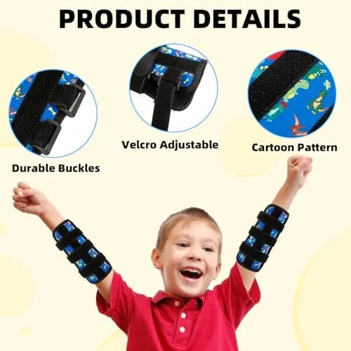 JFHNMLW Dinosaur Elbow Thumb Guard for Thumb Sucking Prevention, 18.3cm (7.2in) x 17.8cm (7in) x 14.7cm (5.8in) thumbnail 3