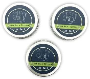 The Ilex Wood Natural Lemon Balm & Peppermint Lip Balm 3 Pack | Soothes Cold Sores, Moisturizes Dry Lips - view 6