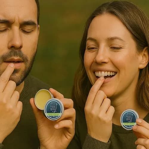The Ilex Wood Natural Lemon Balm & Peppermint Lip Balm 3 Pack | Soothes Cold Sores, Moisturizes Dry Lips thumbnail 9
