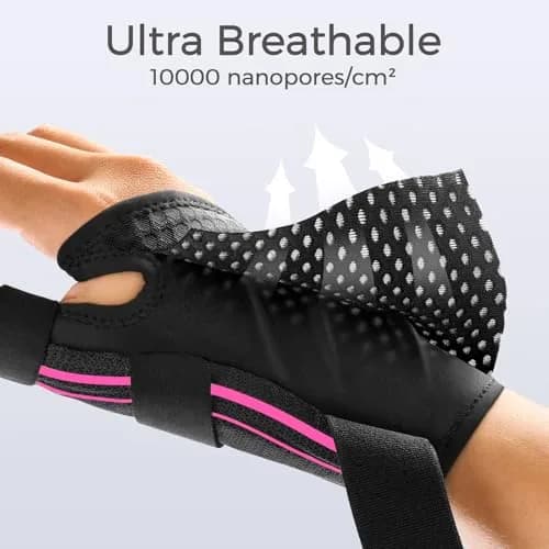 FREETOO Thumb and Wrist Brace for Arthritis Support | Ergonomic, Breathable & Adjustable (S/M - Fit both hands) thumbnail 4