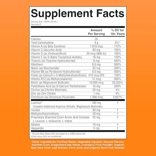 MARYRUTH'S Liquid Multivitamin + Hair Growth Travel Pack 1 Fl Oz (30ml) | Clinically Tested for Thicker Hair thumbnail 9
