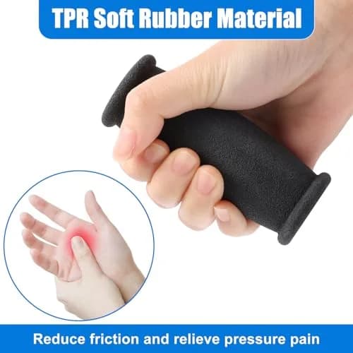 AHIER Crutch Hand Grip 10cm Cushioned Black | Shock Absorbing, Durable & Universal Fit thumbnail 5