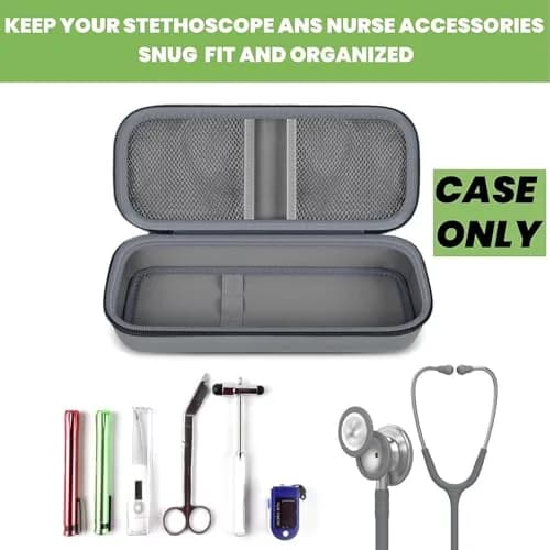 ALKOO Grey Stethoscope Case for 3M Littmann Classic III & Cardiology IV | Professional Healthcare thumbnail 2