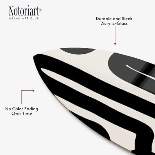 NotoriArt Surfboard Acrylic Wall Art 15" x 60" | Coastal Modern High-Gloss Decor thumbnail 4