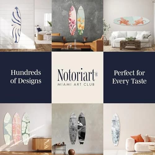 NotoriArt Surfboard Acrylic Wall Art 15" x 60" | Coastal Modern High-Gloss Decor thumbnail 6