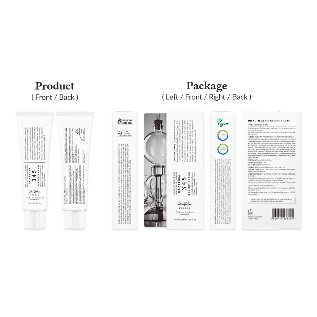 Dr.Althea 345 Relief Cream Daily Moisturizer 169ml (5 Fl Oz) | Blemish Relief & Soothing Care - view 2