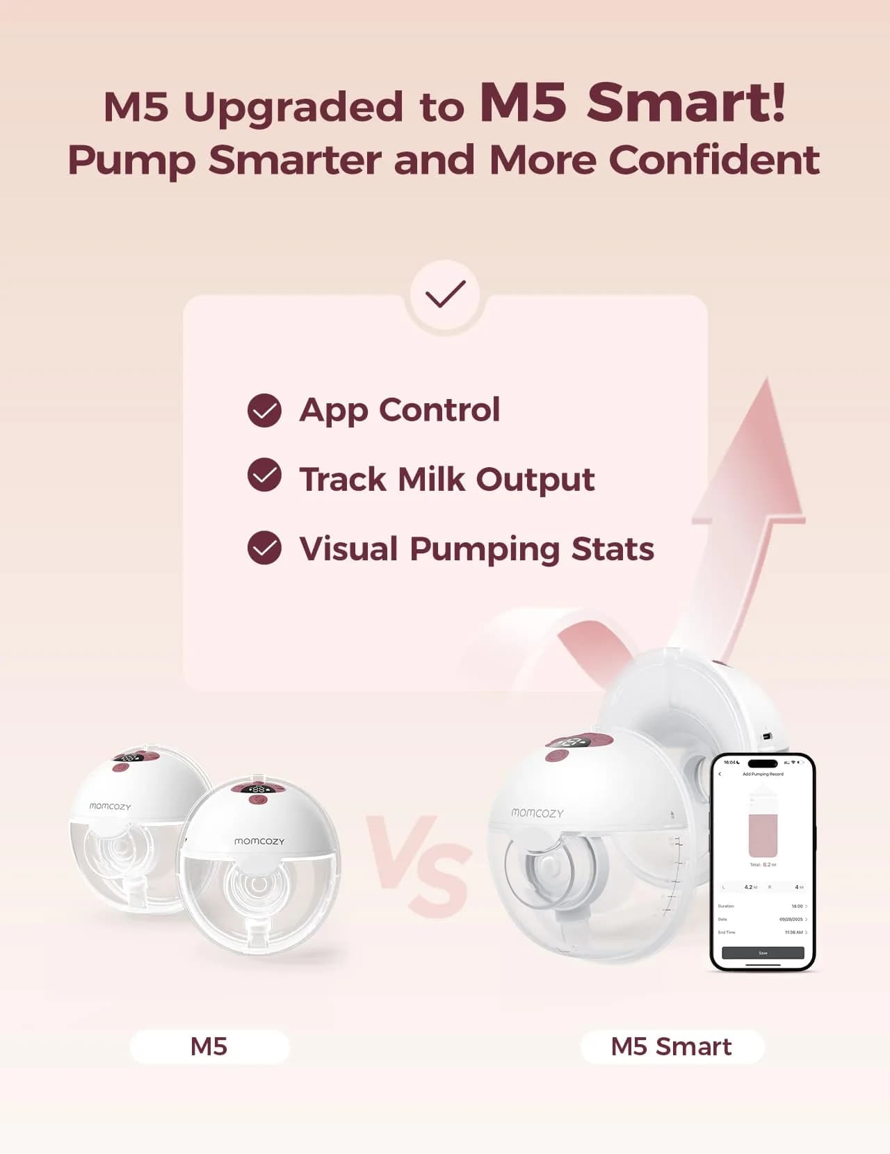 Momcozy Wearable Breast Pump Storage Bag - White | Securely Holds 2 Pumps with Detachable Tray - view 2
