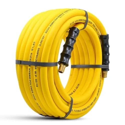 AVAGARD Hybrid Air Hose 1/4' x 100' | Ultra-Light, Kink-Resistant, 300 PSI, Brass Fittings thumbnail 4