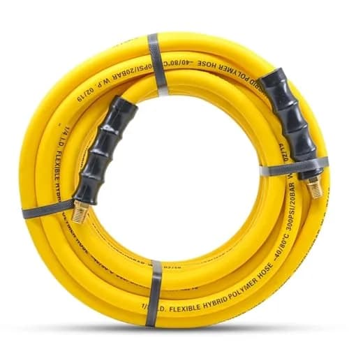 AVAGARD Hybrid Air Hose 1/4' x 100' | Ultra-Light, Kink-Resistant, 300 PSI, Brass Fittings thumbnail 2
