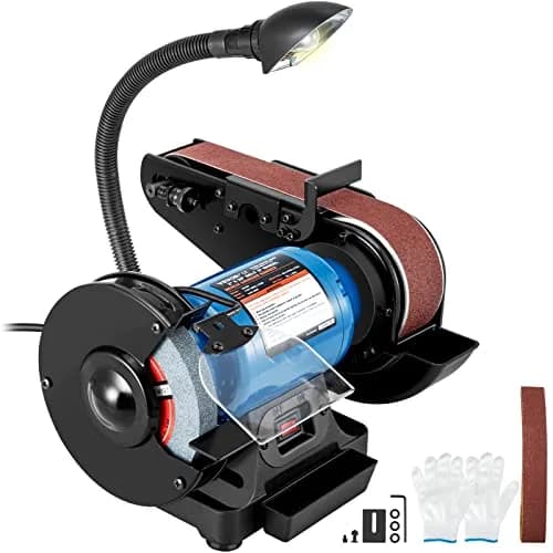 VEVOR 2IN1 2" Belt Grinder for Knife Making | 6" Belt Sander with LED Lamp (27.2kg, 60lb) thumbnail 1