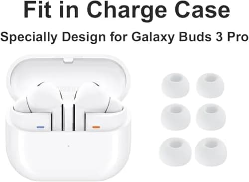 BLLQ Replacement Earbuds Tips for Galaxy Buds3 Pro | Silicone Ear Tips 3 Sizes thumbnail 2