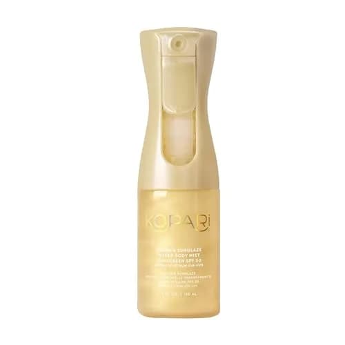 Kopari Golden Sunglaze Sheer Body Mist Sunscreen SPF 50, 140ml (4.7 fl oz) | Hydrates, Brightens, and Gives Skin a Glowy Finish thumbnail 1