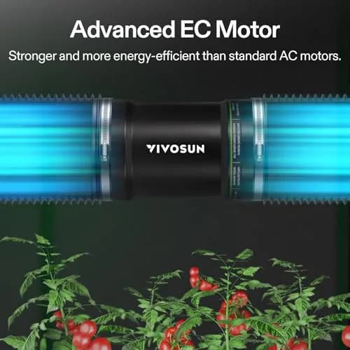 VIVOSUN 4" Inline Duct Fan 130 CFM Exhaust Fan with Speed Control | Quiet EC Motor for Grow Tents & Indoor Spaces thumbnail 4