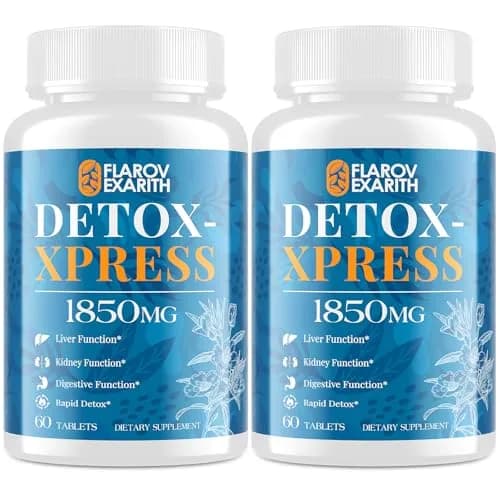 Flarovexarith Canna Cleanse 7-Day Detox Tablets | Liver & Kidney Support, 60 Chewables thumbnail 1