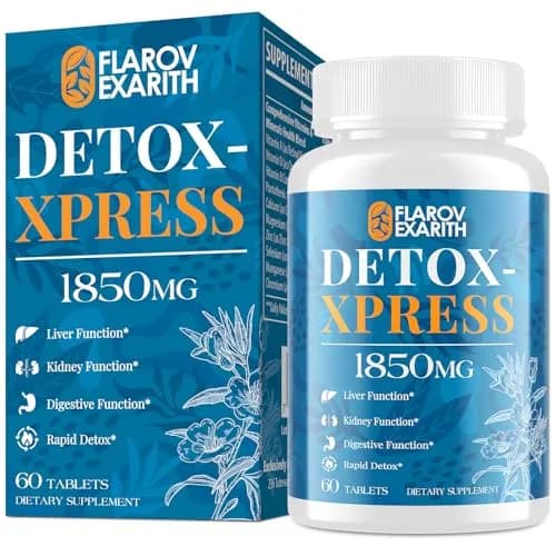 Flarovexarith Canna Cleanse 7-Day Detox Tablets | Liver & Kidney Support, 60 Chewables thumbnail 8