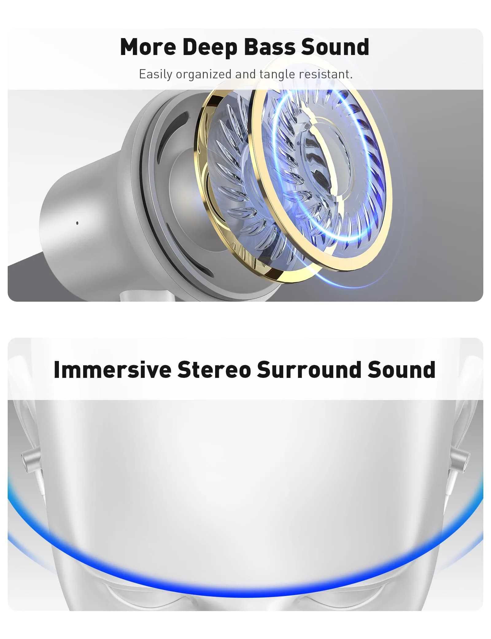 iMangoo MFi-Certified Wired Earbuds for Lightning Connector | HiFi Stereo with Mic & Volume Control - view 5