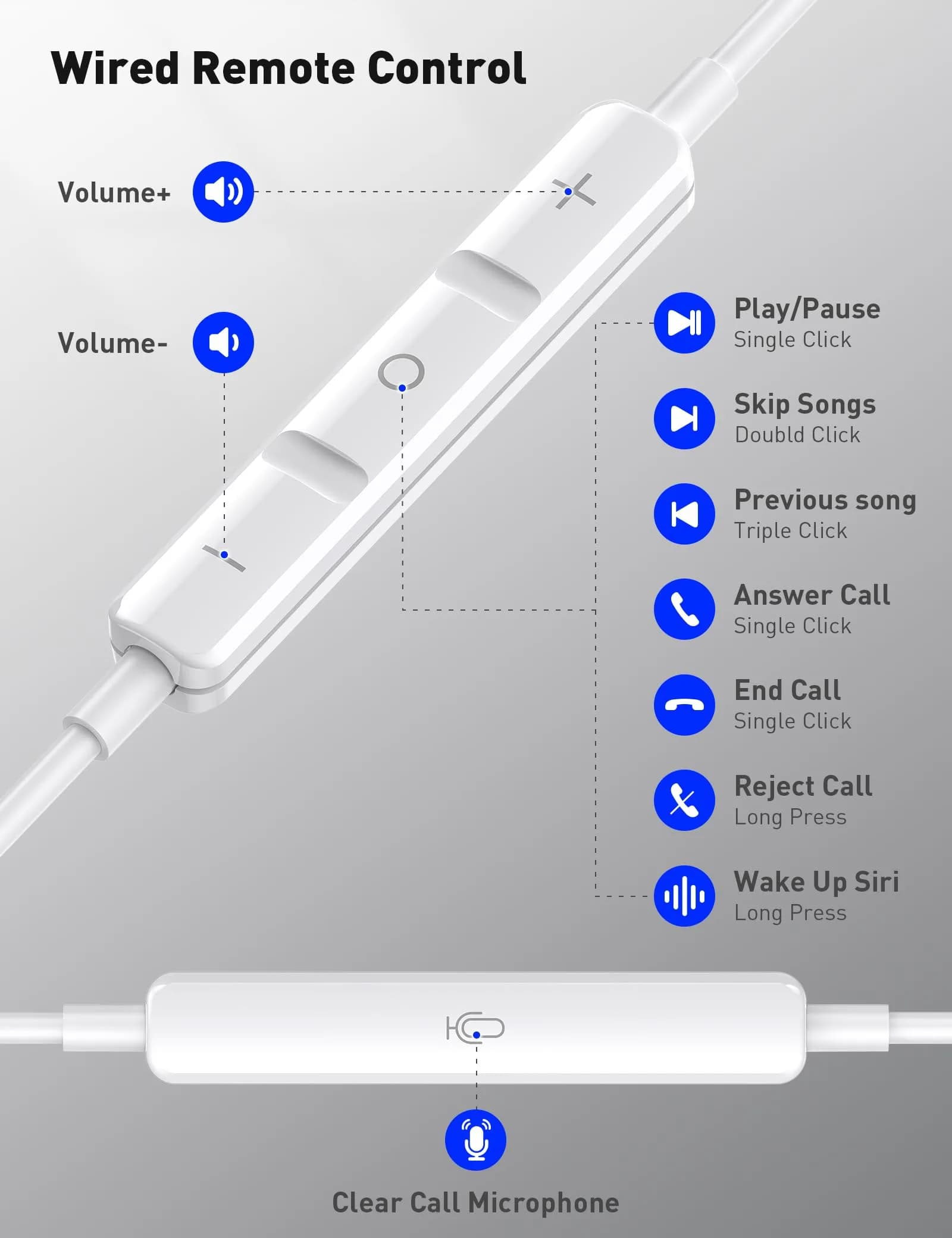 iMangoo MFi-Certified Wired Earbuds for Lightning Connector | HiFi Stereo with Mic & Volume Control - view 7