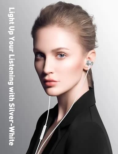 iMangoo MFi-Certified Wired Earbuds for Lightning Connector | HiFi Stereo with Mic & Volume Control thumbnail 2