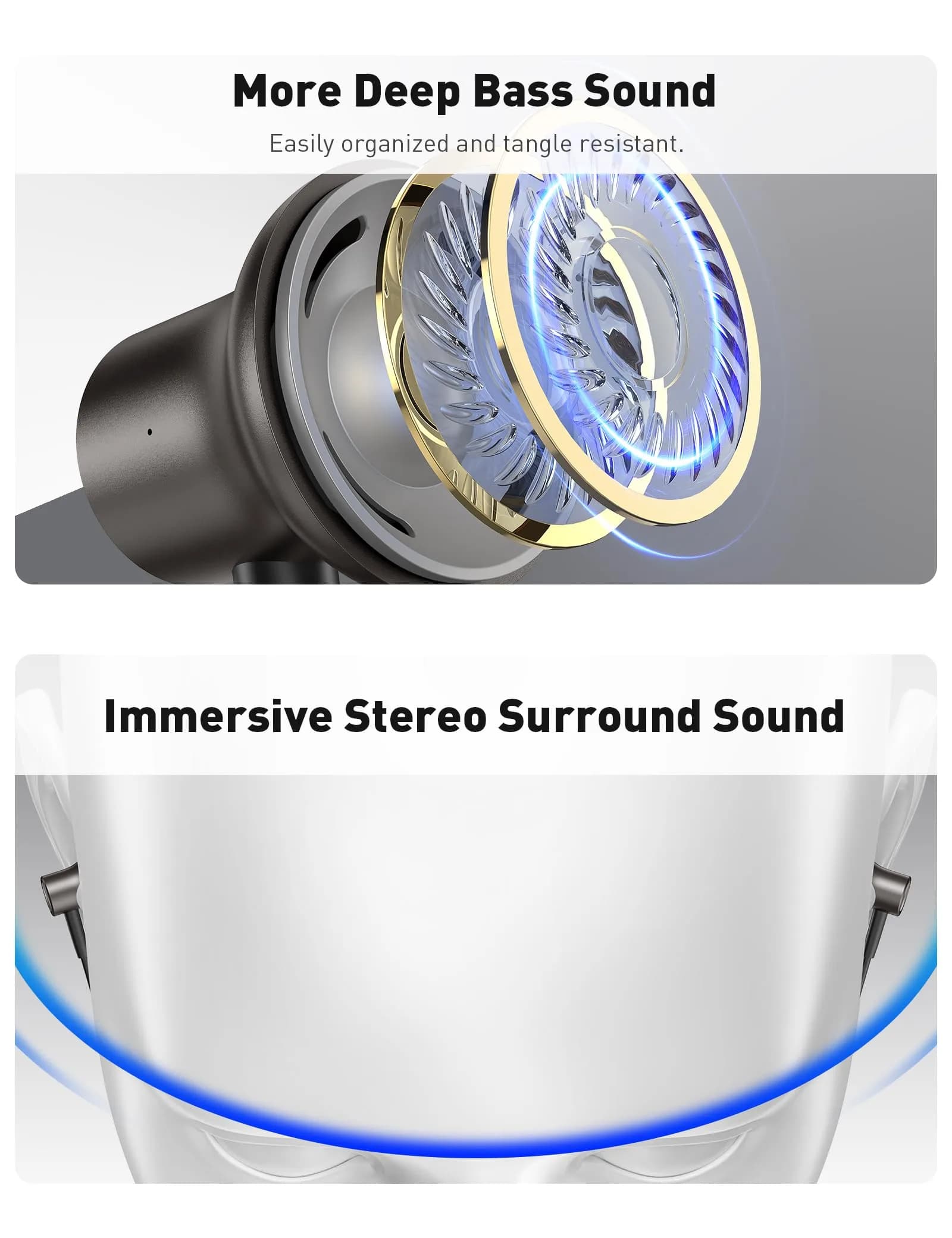 iMangoo MFi-Certified Wired Earbuds for Lightning Headphones with Magnetic Case | HiFi Stereo Sound - view 5