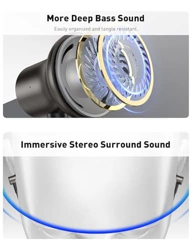 iMangoo MFi-Certified Wired Earbuds for Lightning Headphones with Magnetic Case | HiFi Stereo Sound thumbnail 5