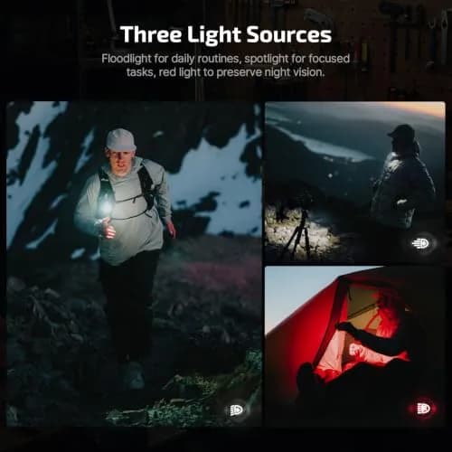 OLIGHT Oclip Pro Rechargeable EDC Clip-on Flashlight, OD Green | 500 Lumens Floodlight & 120m Spotlight thumbnail 2