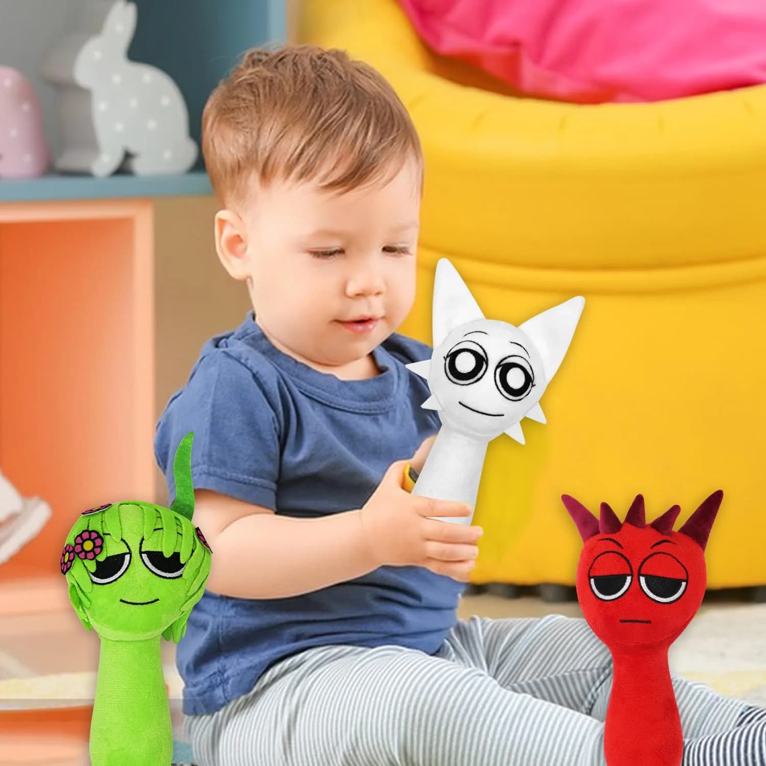 Generic Sprunky Plush Toy (4-Pack, 20.3cm (8 inches)) | Soft & Fun Stuffed Animals for Fans & Friends - view 4