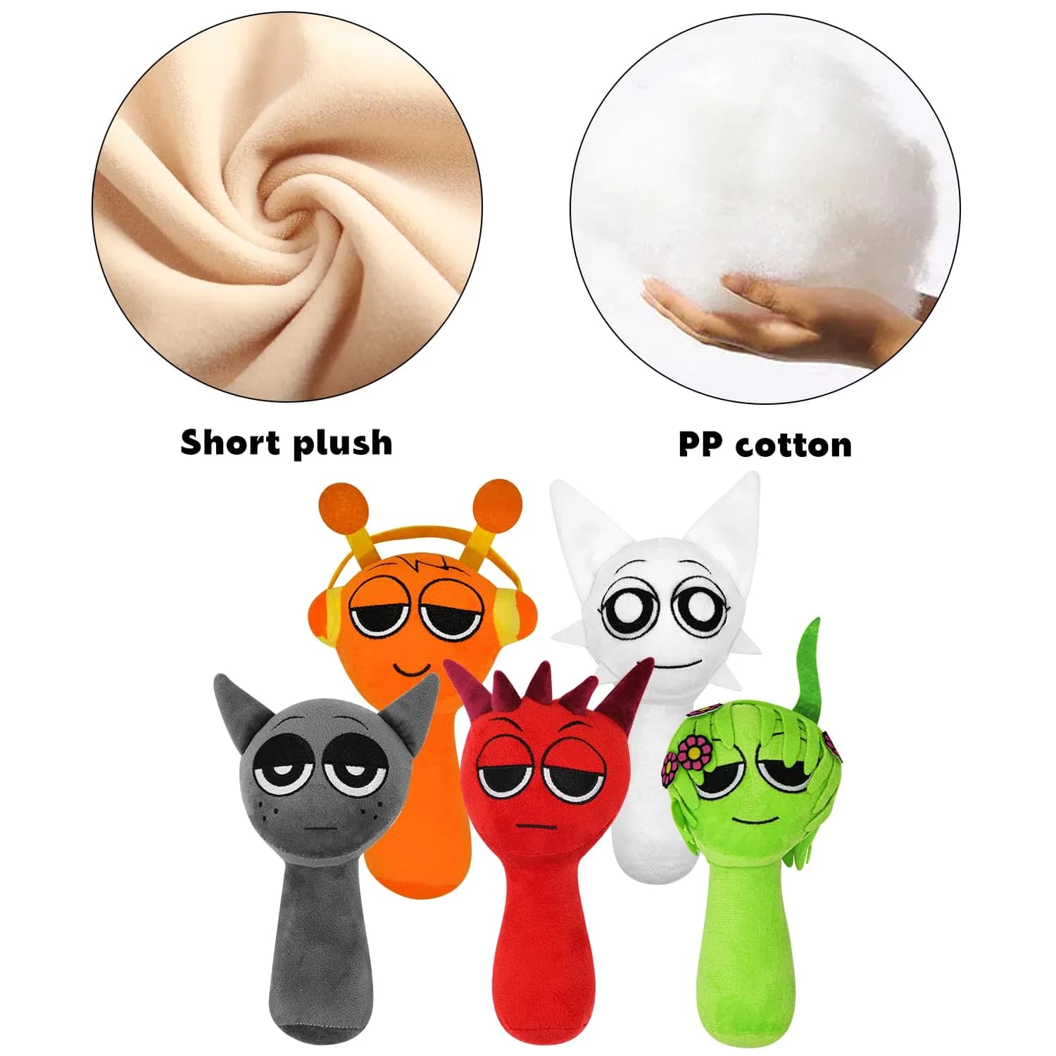 Generic Sprunky Plush Toy (4-Pack, 20.3cm (8 inches)) | Soft & Fun Stuffed Animals for Fans & Friends - view 5