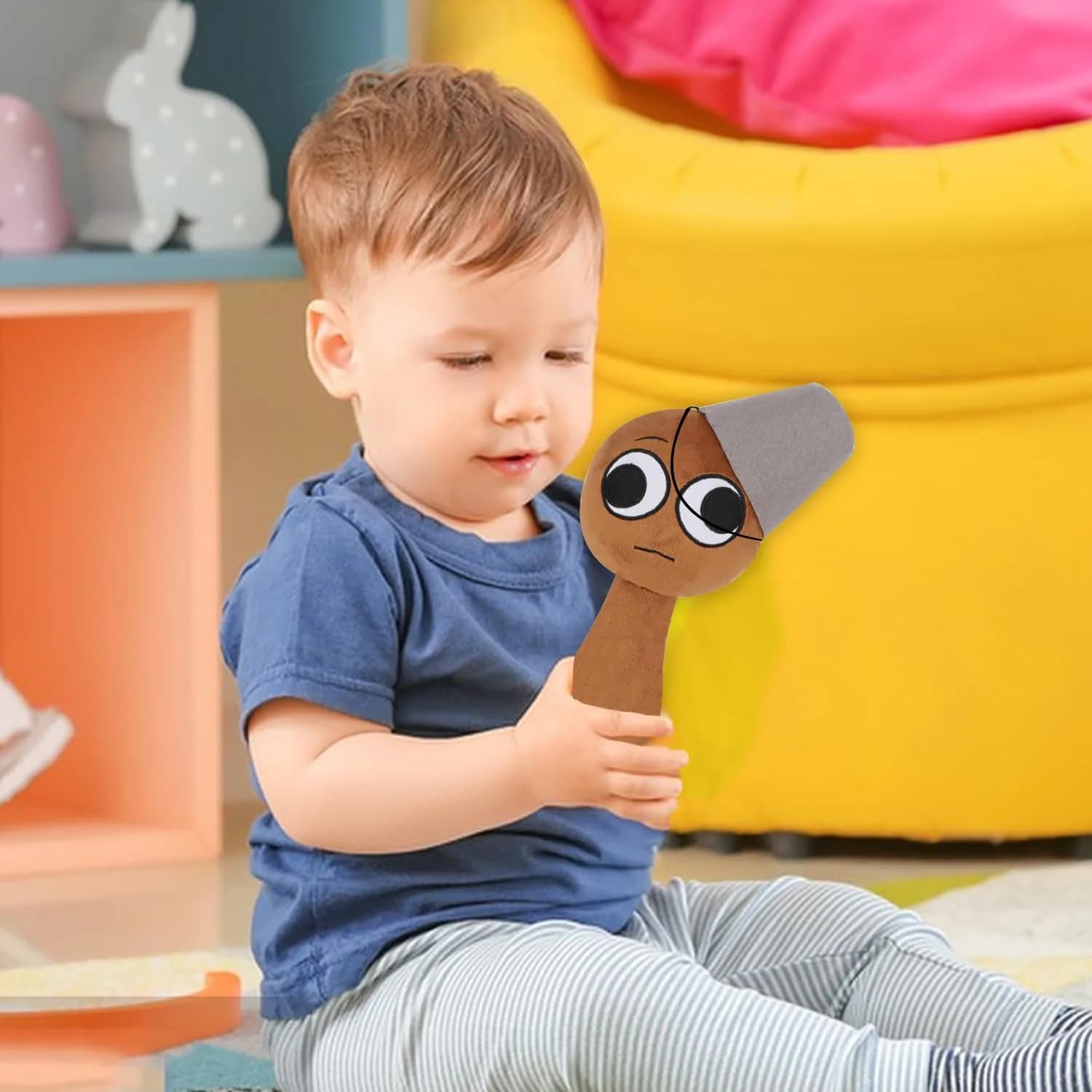 Sprunky 8-Inch Plush Toy in Blue | Soft & Huggable Stuffed Animal for Kids - view 4