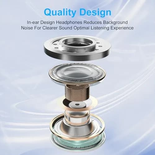 VIFIGEN USB C Headphones for iPhone 15/16/17 Series, iPad, Samsung Galaxy S24-S26, Pixel 8-10, LG, OnePlus | White Wired In-Ear Earbuds with Mic thumbnail 2