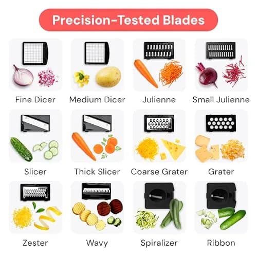 Fullstar Pro Original Vegetable Chopper & Mandoline Slicer Kitchen Gadget with 12 Blades | 1.35 kg (2.98 lb) | All-in-1 Meal Prep Tool thumbnail 4