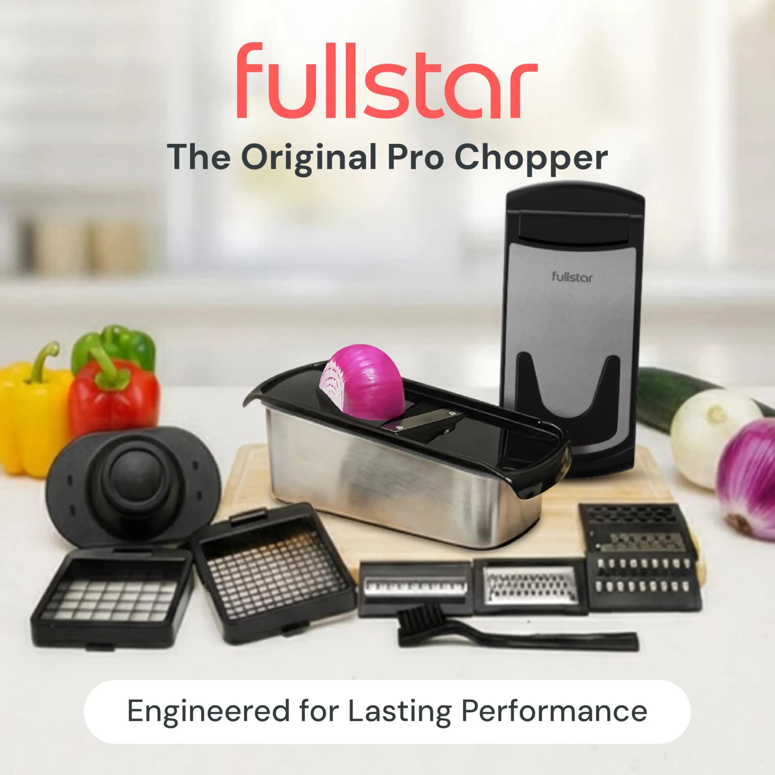 Fullstar Pro Original Stainless Steel Vegetable Chopper & 14-in-1 Spiralizer - view 2