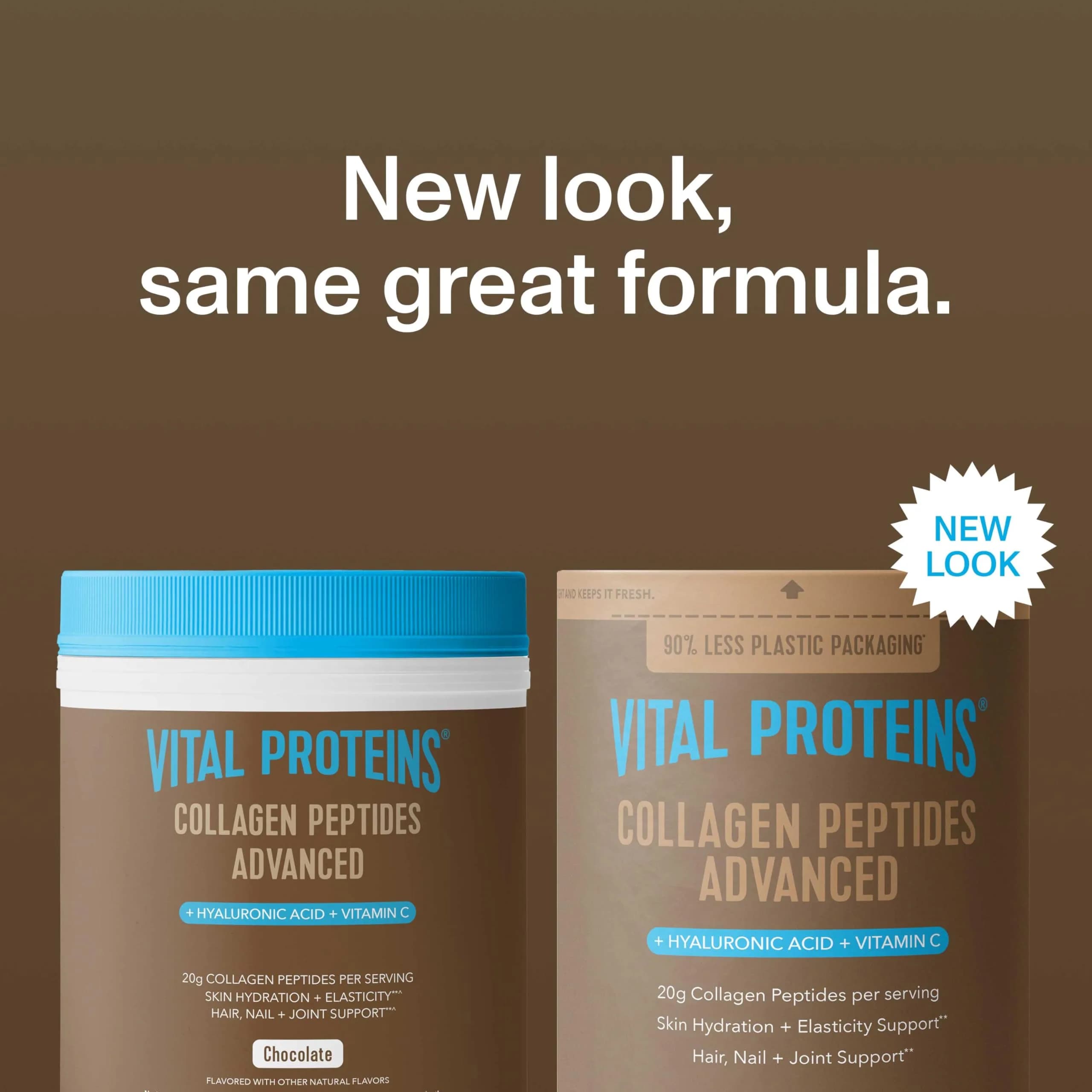 Vital Proteins Collagen Peptides Advanced Chocolate Powder 700g (24.7oz) | Supports Hair, Skin, Nails, Bones & Joints - view 2