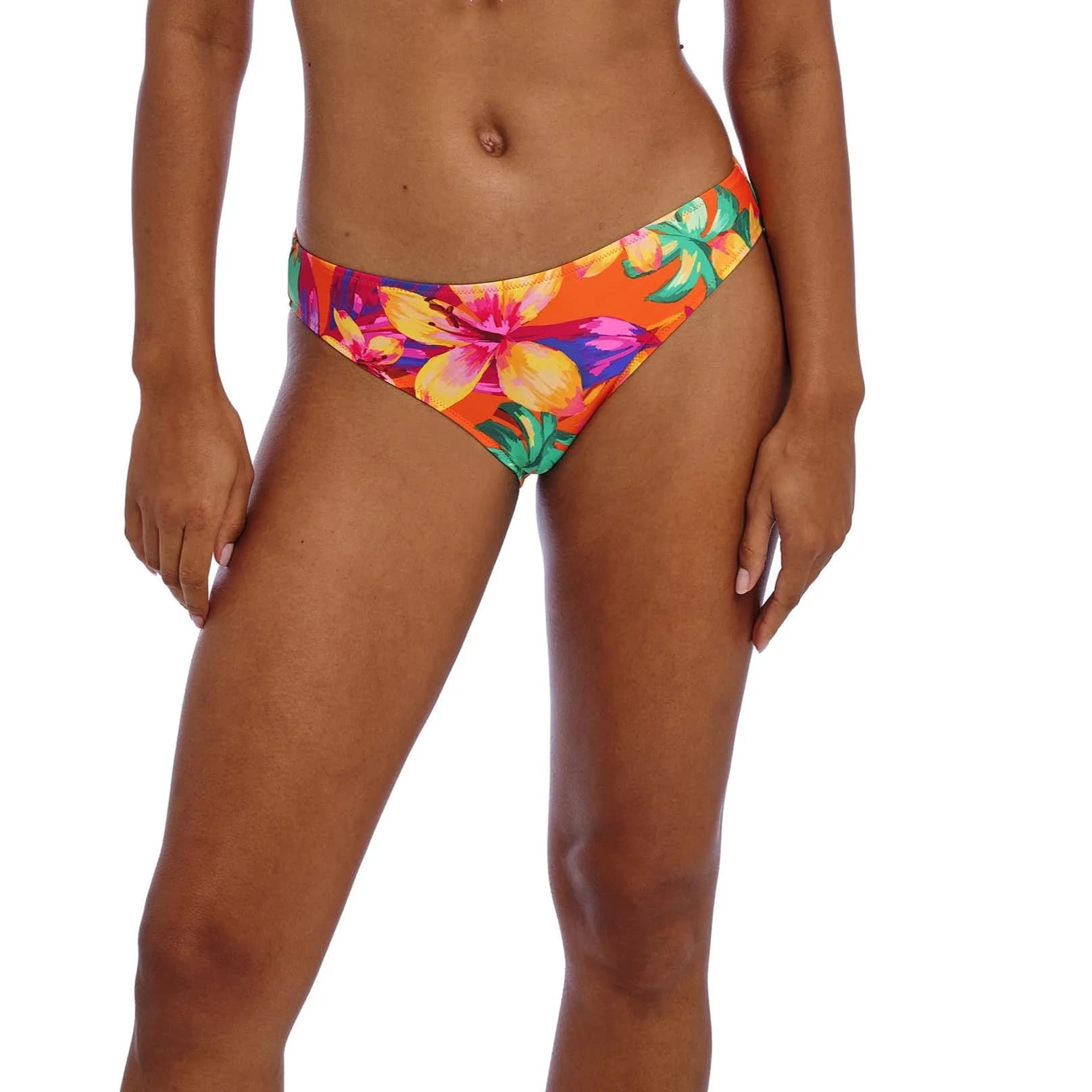 Freya Sun Haze Bikini Bottom | Flattering Hip-Hugging Cut in Mandarain Nylon Blend