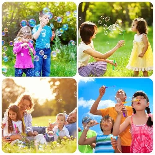 SpringFlower Bubble Wands 500 pcs | Bright Colors & Safe for Kids (70-120 chars) thumbnail 4