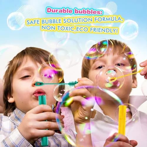 SpringFlower Bubble Wands 500 pcs | Bright Colors & Safe for Kids (70-120 chars) thumbnail 6