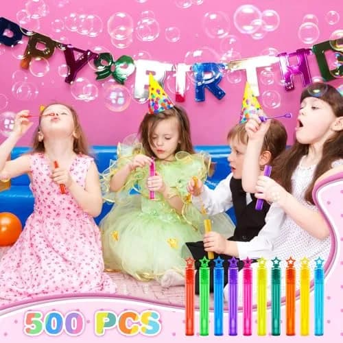SpringFlower Bubble Wands 500 pcs | Bright Colors & Safe for Kids (70-120 chars) thumbnail 7