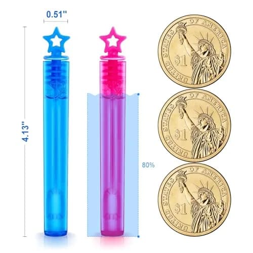 SpringFlower Bubble Wands 500 pcs | Bright Colors & Safe for Kids (70-120 chars) thumbnail 2