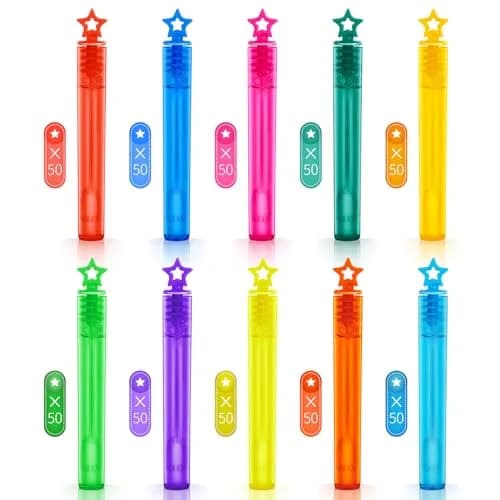 SpringFlower Bubble Wands 500 pcs | Bright Colors & Safe for Kids (70-120 chars) thumbnail 3