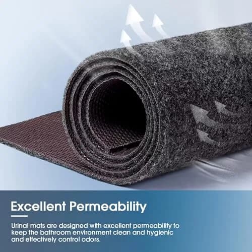 Adevar 12Pcs Urinal Mats for Men Bathroom 43.18cm x 51.81cm | Non-Slip Splash Protection thumbnail 3