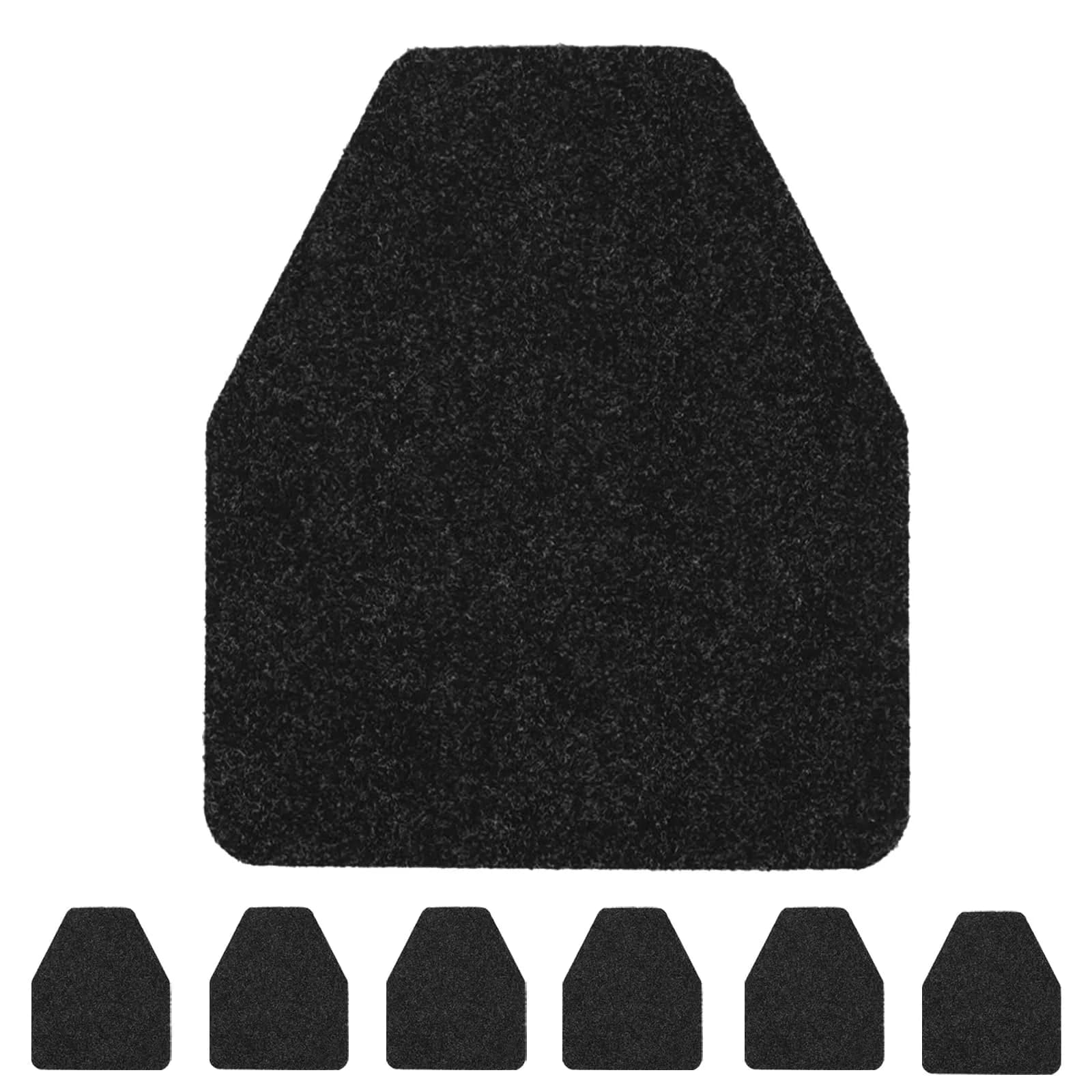 Adevar Anti-Fatigue Floor Mat 6 pcs | Non Slip, Washable, Large Grey 17x20.5 inches