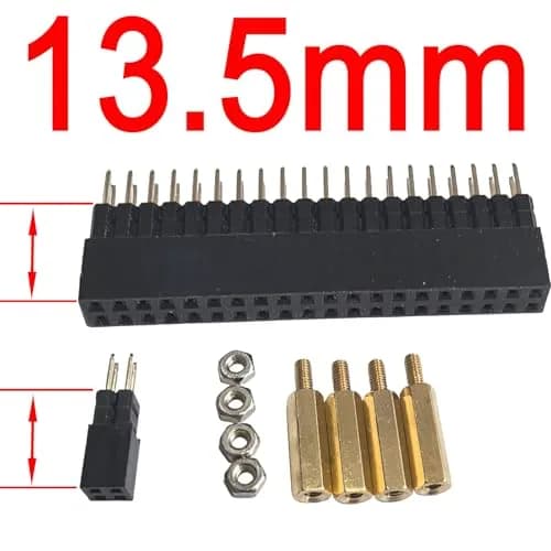 DSLRKIT GPIO & PoE Pin Header Extender for Raspberry Pi 13.5mm | Safe Clearance & Compatibility thumbnail 2